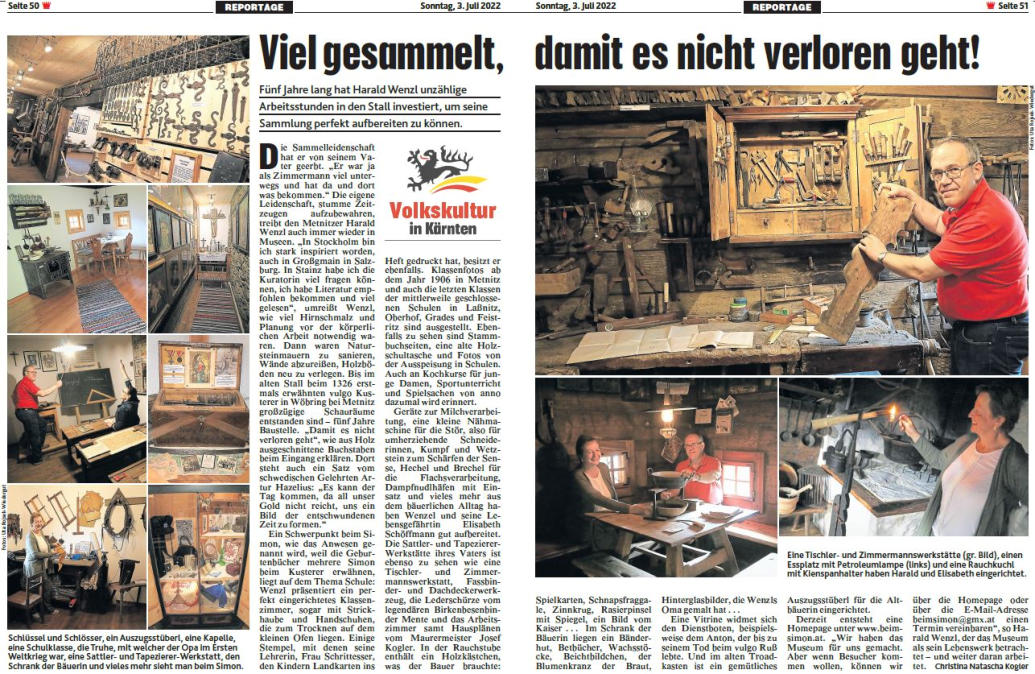 Zeitungsbericht Krone 2022-07-03